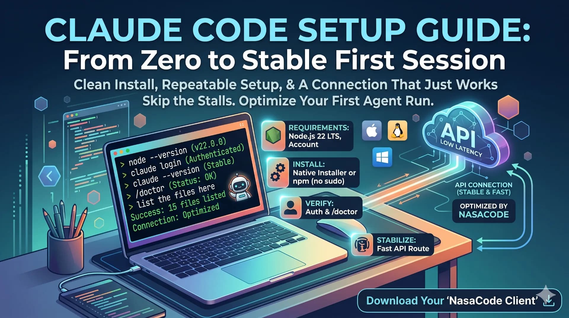 Install Claude Code and Get Your First Run to Finish - NasaCode